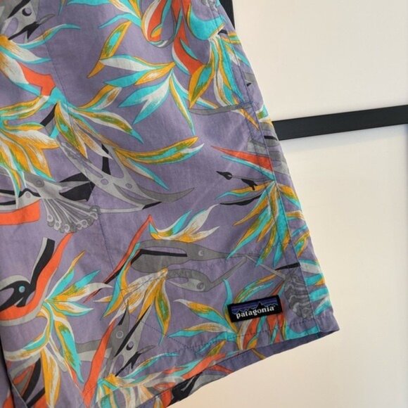 Patagonia Men's SMALL Baggies shorts Birds Of Paradise Swim Trunks Lined - Picture 8 of 16